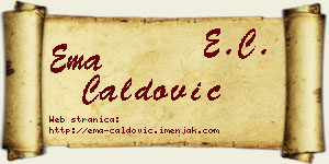Ema Ćaldović vizit kartica
